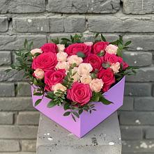 Цветочная композиция из Розы в коробке #REPLACE_PRED# Обидимо