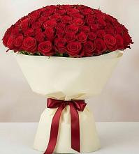 Букет 101 Красная роза Милано в Обидимо