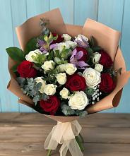 Букет цветов из:  Розы и Альстромерии в Обидимо