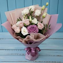 Букет цветов из:  Розы и Лизиантусы #REPLACE_PRED# Обидимо