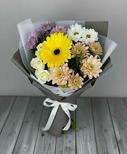 Букет цветов из:  Розы, Герберы и Хризантемы в Обидимо
