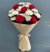 Букет цветов из:  Розы и Хризантемы в Обидимо
