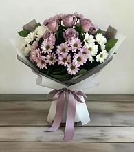 Букет цветов из:  Хризантемы и Розы в Обидимо