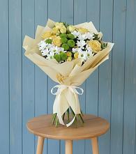 Букет цветов из:  Хризантемы и Розы в Обидимо