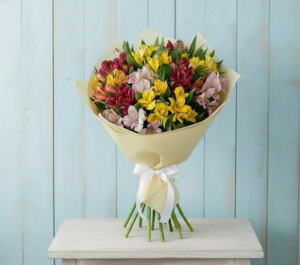 Букет цветов из: Альстромерии в Обидимо