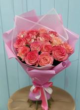 Букет 15 Розовых роз Равель в Обидимо