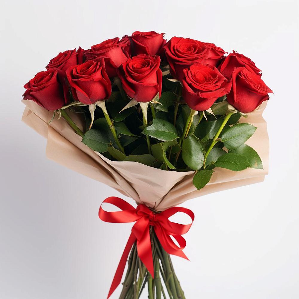 Букет 11 Красных роз Эдлесс Лав в Обидимо